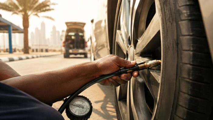 Tyre pressure in Qatar